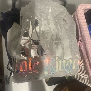 Disney Parks Magic Kingdom Hoodie, Size Small Shiny Castle & Tinkerbell